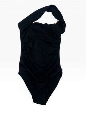 Venus Slimming One Shoulder One-Piece Swimsuit - Black - Size 4 NWOT